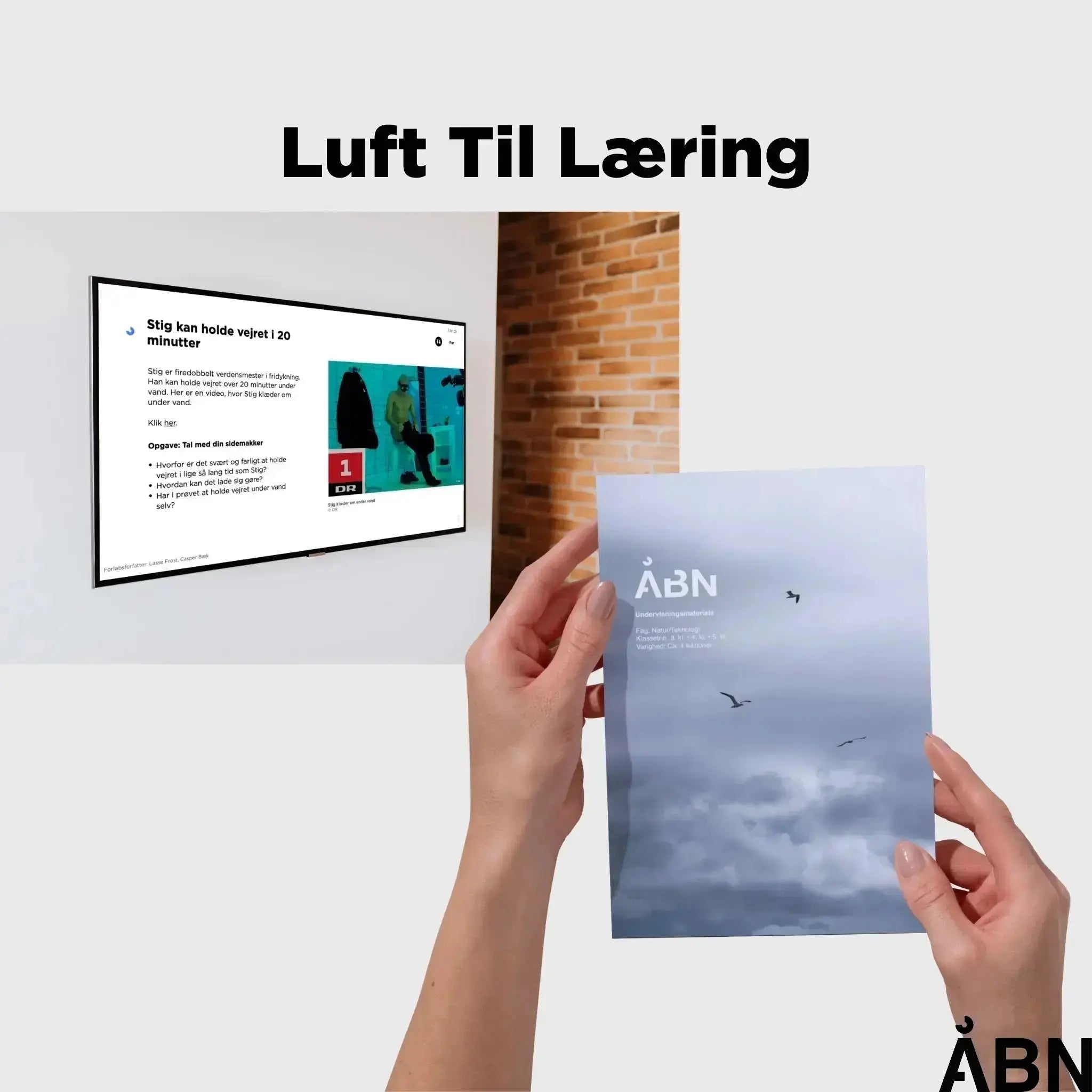 Visning af indhold i undervisningsmateriale fra ÅBN