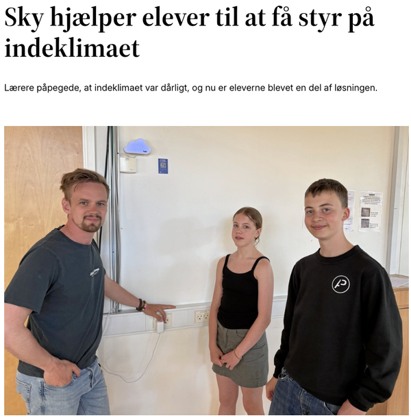 Sky hjælper elever til at få styr på indeklimaet