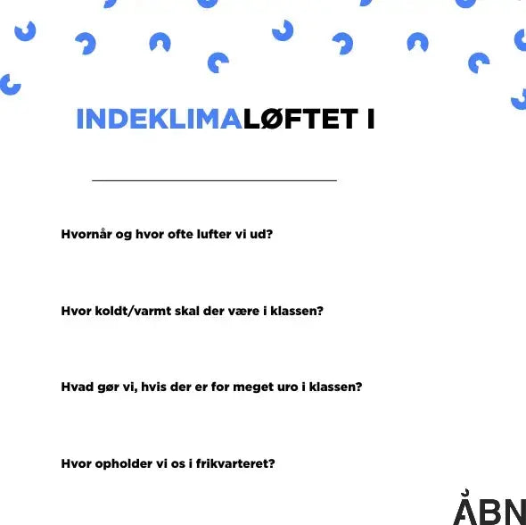 Indeklimaløfte til skoler | ÅBN